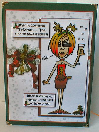 J.j Christmas Friend Quick Card by Celia Clare