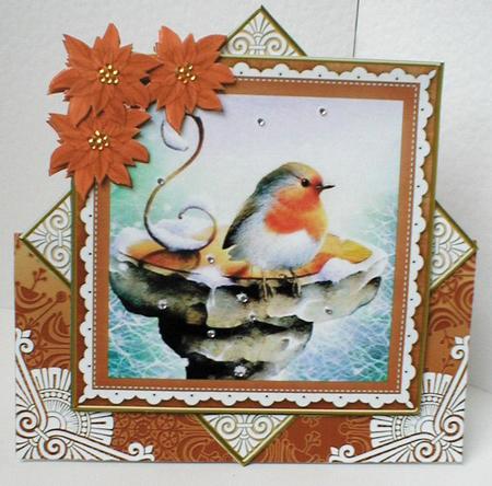 Borange Blue Robin Diamond Card Mini Kit by Celia Clare