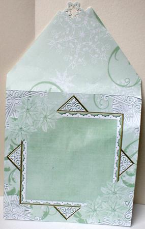 Mint Candle Poinsettia 6inch Diamond Envelope Mini Kit by Celia Clare