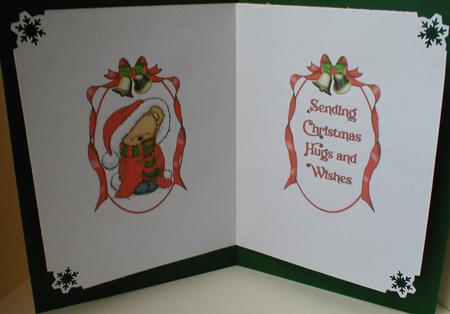 Snuggle Bear Christmas Insert by Celia Clare