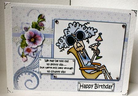 Stella at the Beach Looking Sexy Quick Card by Celia Clare