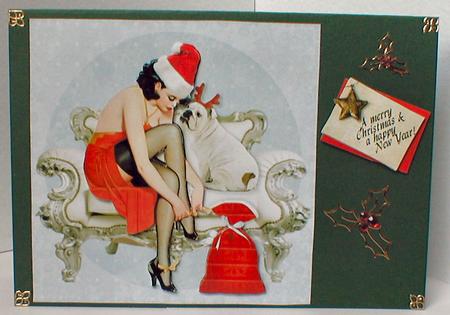 Miss Santa & Rudy All Dressed Up for Christmas by Celia Clare