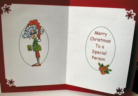Christmas Wishes Special Person Insert by Celia Clare