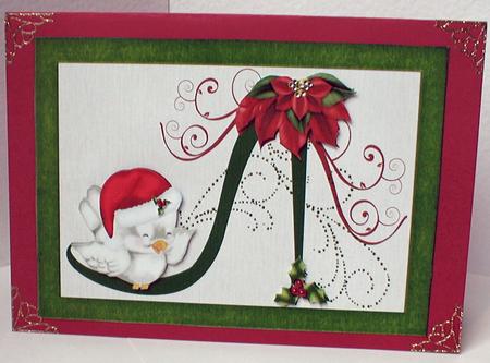 Christmas Tweet Shoe by Celia Clare