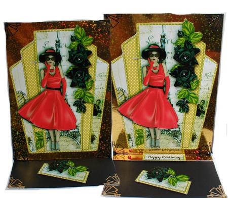 Love Paris Female Card Topper by Celia Clare