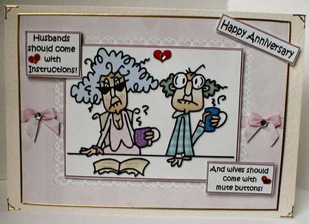 Stella and Gus Anniversary Quick Card by Celia Clare
