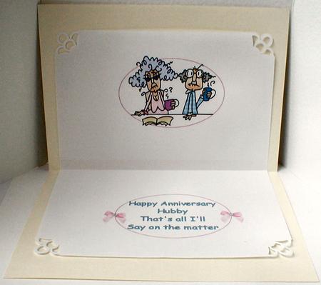Stella and Gus Anniversary Insert by Celia Clare