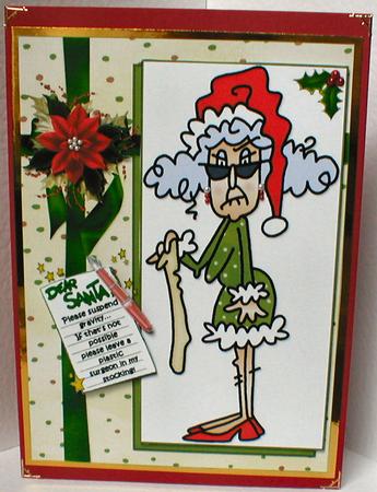 Stella Writes to Santa Quick Card by Celia Clare