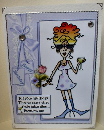 J.j and Her Birthday Diet Quick Card by Celia Clare