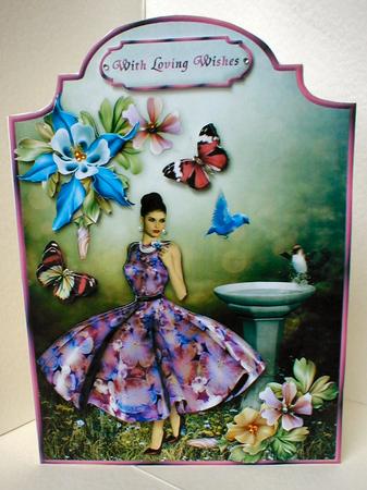 A Forest Flower - Shaped Card Front with Step by Step by Celia Clare