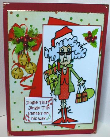 Stella Jingle Tills Santa's on His Way Quick Card by Celia Clare