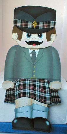 3D on the Shelf Card Kit - Little Scotsman Cory in Kilt by Celia Clare