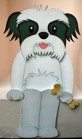 3D on the Shelf Card Kit - Little Shih Tzu Dog Duke by Celia Clare
