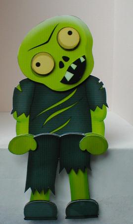 3D on the Shelf Card Kit - Little Halloween Zombie Decay by Celia Clare