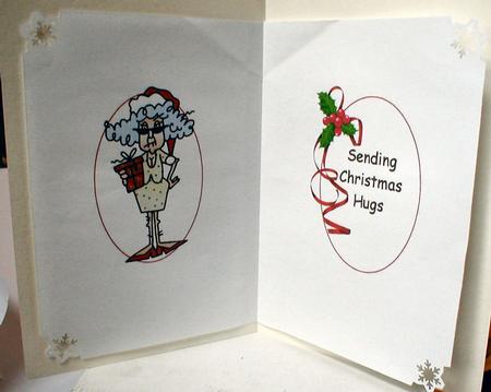 Stella is Sending Hugs for Christmas Insert by Celia Clare
