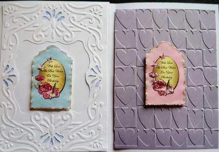 Birthday Tags with Flowers & Butterflies by Charmaine Brits
