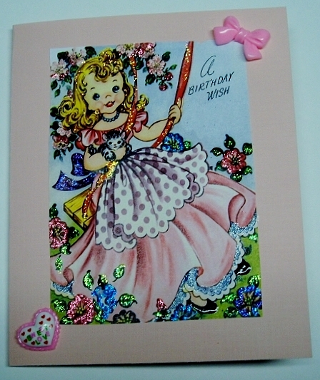 Little Girl on a Swing! A4 Topper by Charmaine Brits