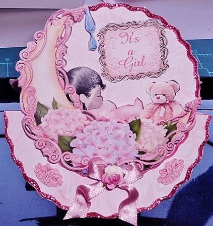 Baby Girl Rocker Card Mini Kit by Charmaine Brits