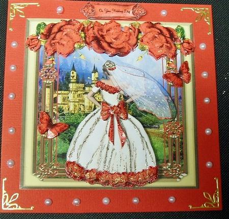 A Fairy Tale Wedding Card Front Kit by Charmaine Brits