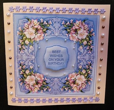 Pink Anemones Quick Card Front by Charmaine Brits