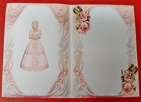 Pretty as a Princess with Pink Roses A5 Insert by Charmaine Brits