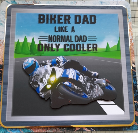 BIKER DAD quick card by Michelle Sharpe