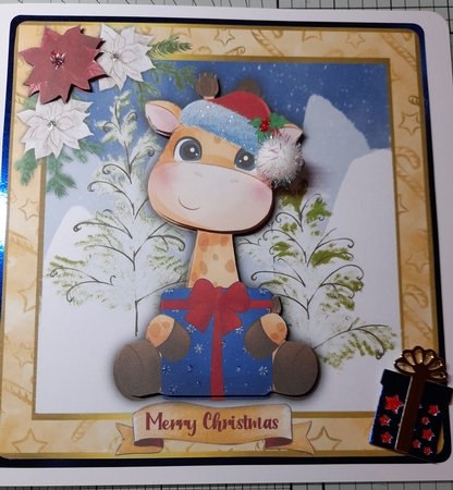 7x7 Cute Giraffe In a Box by Michelle Sharpe