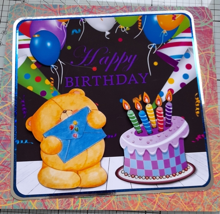 Forever Friends Birthday Black Background by Michelle Sharpe