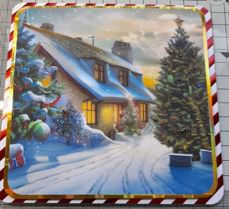  Christmas cottages and trees by Michelle Sharpe
