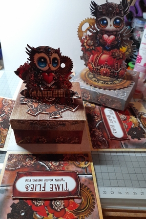 Steampunk Valentine Exploding Box Surprise Kit. by Michelle Sharpe
