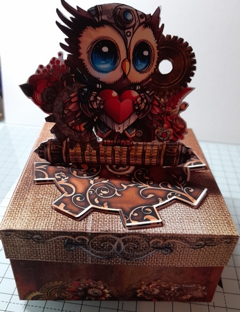 Steampunk Valentine Exploding Box Surprise Kit. by Michelle Sharpe