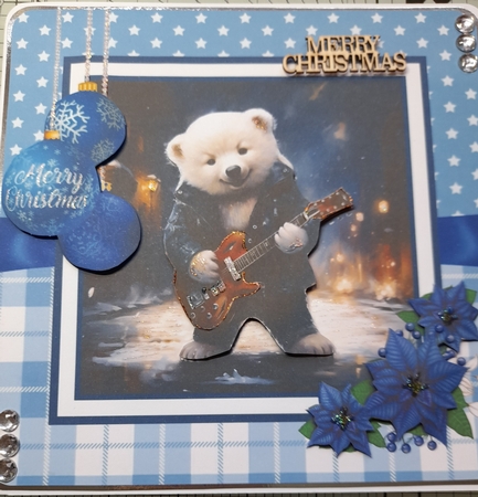 Rocking Polar Bears 8x8 Quick Card #6 by Michelle Sharpe
