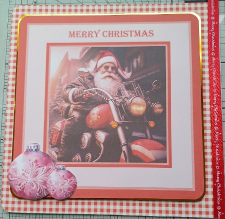Santa On A Motorbike 02 by Michelle Sharpe