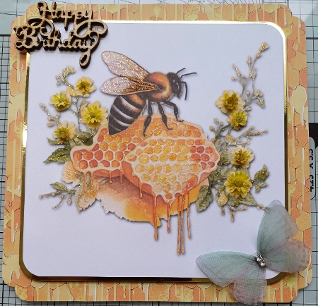 Bees and Honey Card Toppers by Michelle Sharpe