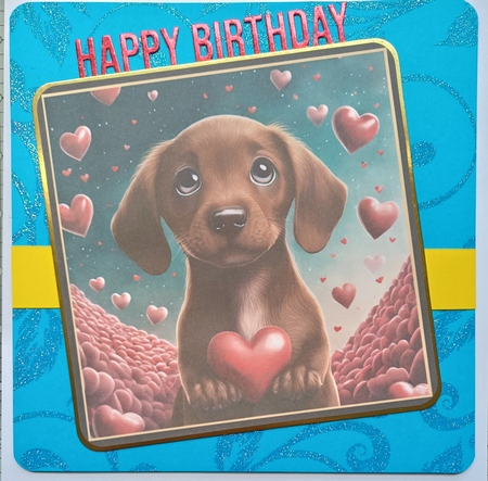 PUPPY WITH HEART by Michelle Sharpe