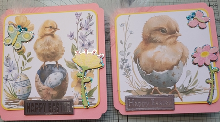 Easter Chicks Card Toppers by Michelle Sharpe