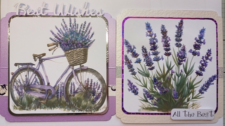 Lavender Bouquet Card Toppers by Michelle Sharpe