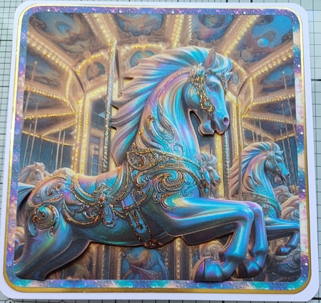 2 Carousel Pony Toppers by Michelle Sharpe