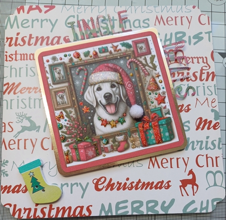 A lovely christmas dog  by Michelle Sharpe