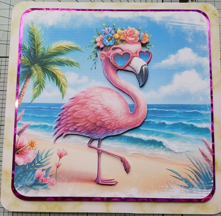 Flamingo Beach by Michelle Sharpe