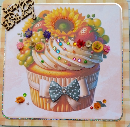 Sunflower Cupcakes MIni Kit 7x7 by Michelle Sharpe