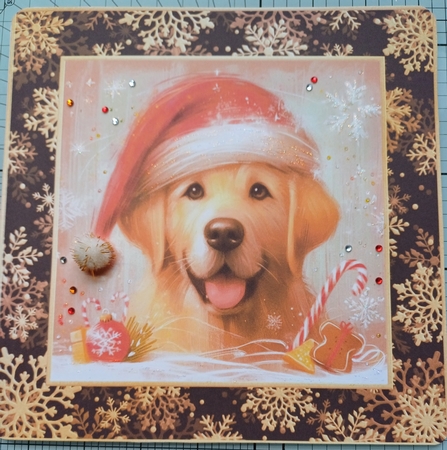 3 Whimsical Christmas Labrador card front/toppers 4 by Michelle Sharpe