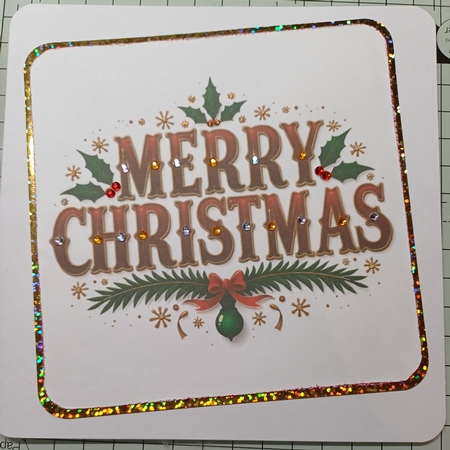 Merry Christmas Card Toppers by Michelle Sharpe