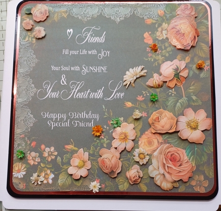 Special Friend 7 x 7 Birthday Card by Michelle Sharpe