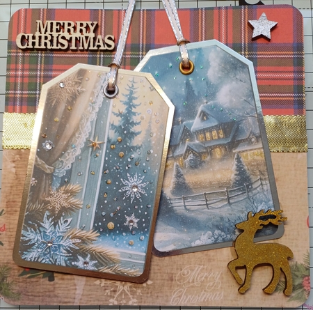 Christmas sparkle gift tags sheet 3 by Michelle Sharpe