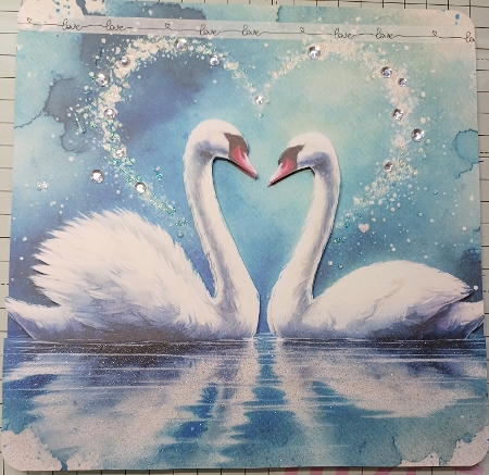 Swans - CARD FRONTS by Michelle Sharpe