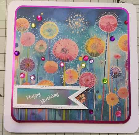 Dandelion Card Topper by Michelle Sharpe