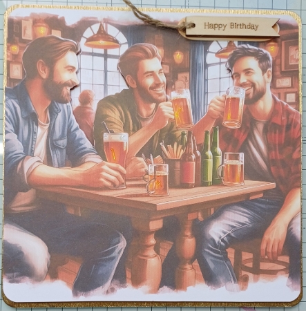 CHEERS HAVE A DRINK WITH US by Michelle Sharpe