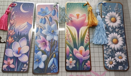 Spring Crocus Bookmarks by Michelle Sharpe
