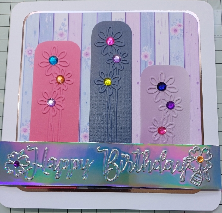 Shabby Pink and Green Card Backgrounds by Michelle Sharpe